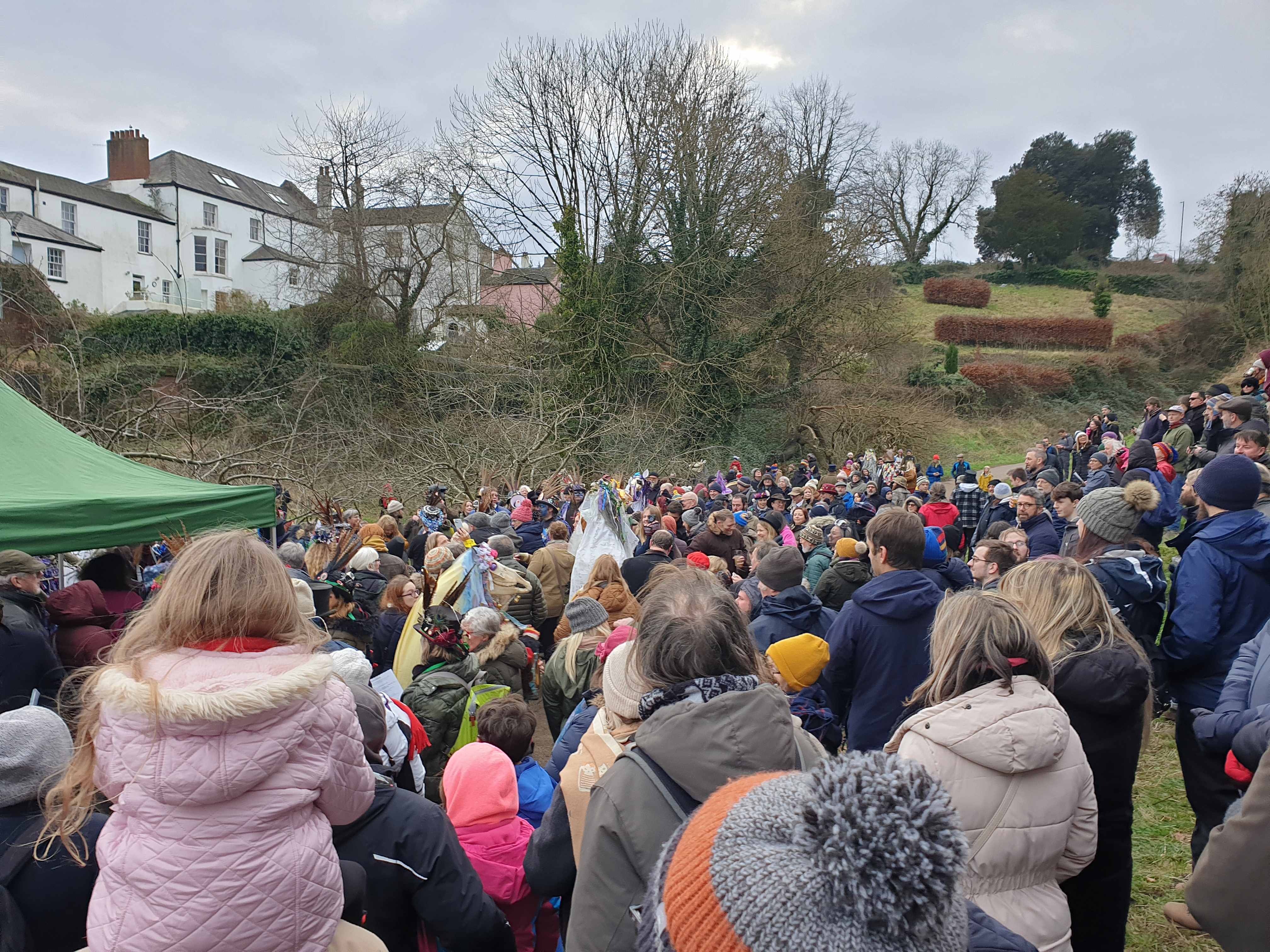 picture of wassail at Chepstow mari
